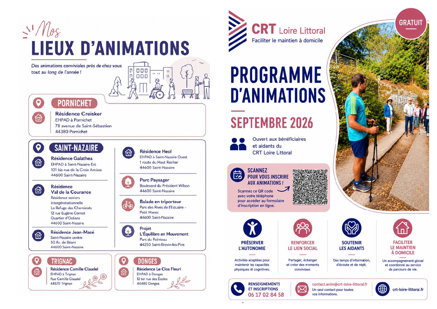 Programme D'animations du CRT Loire Littoral Septembre 2026