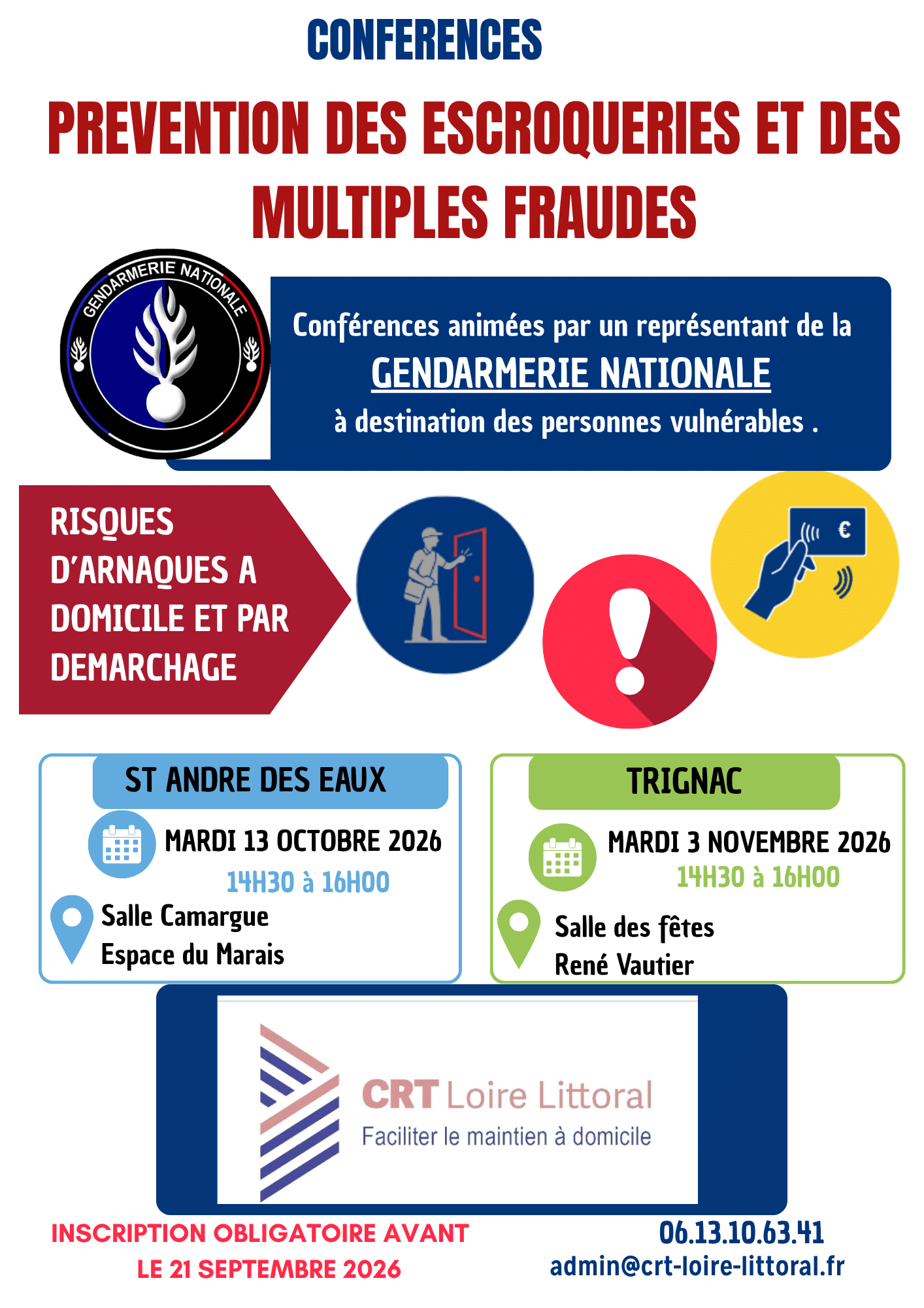affiche projet conférences fraudes
