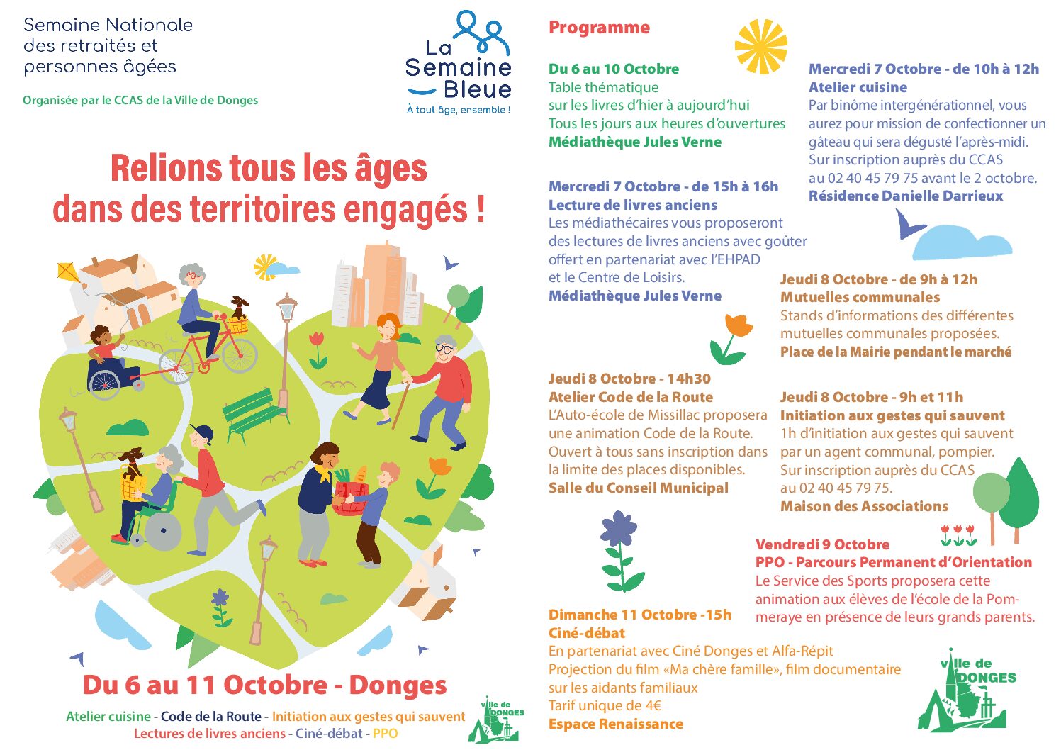 Flyer A5 Semaine Bleue 2026